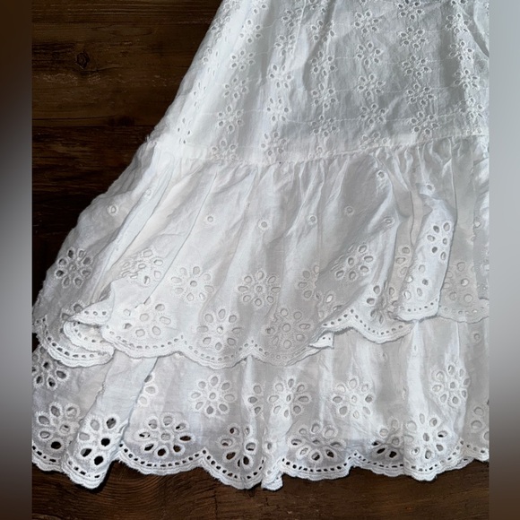 DO+BE 3-tiered white eyelet miniskirt women small - Picture 5 of 11